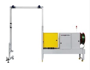 ARCUS automatisk pallbandningsmaskin med en 1500 × 2200 mm aluminium-båge